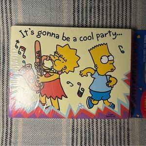 Deadstock The Simpsons 90s Party Invitations Sealed Bart Lisa Retro Y2K Birthday
